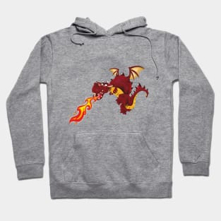 Fire breathing Dragon cartoon Hoodie